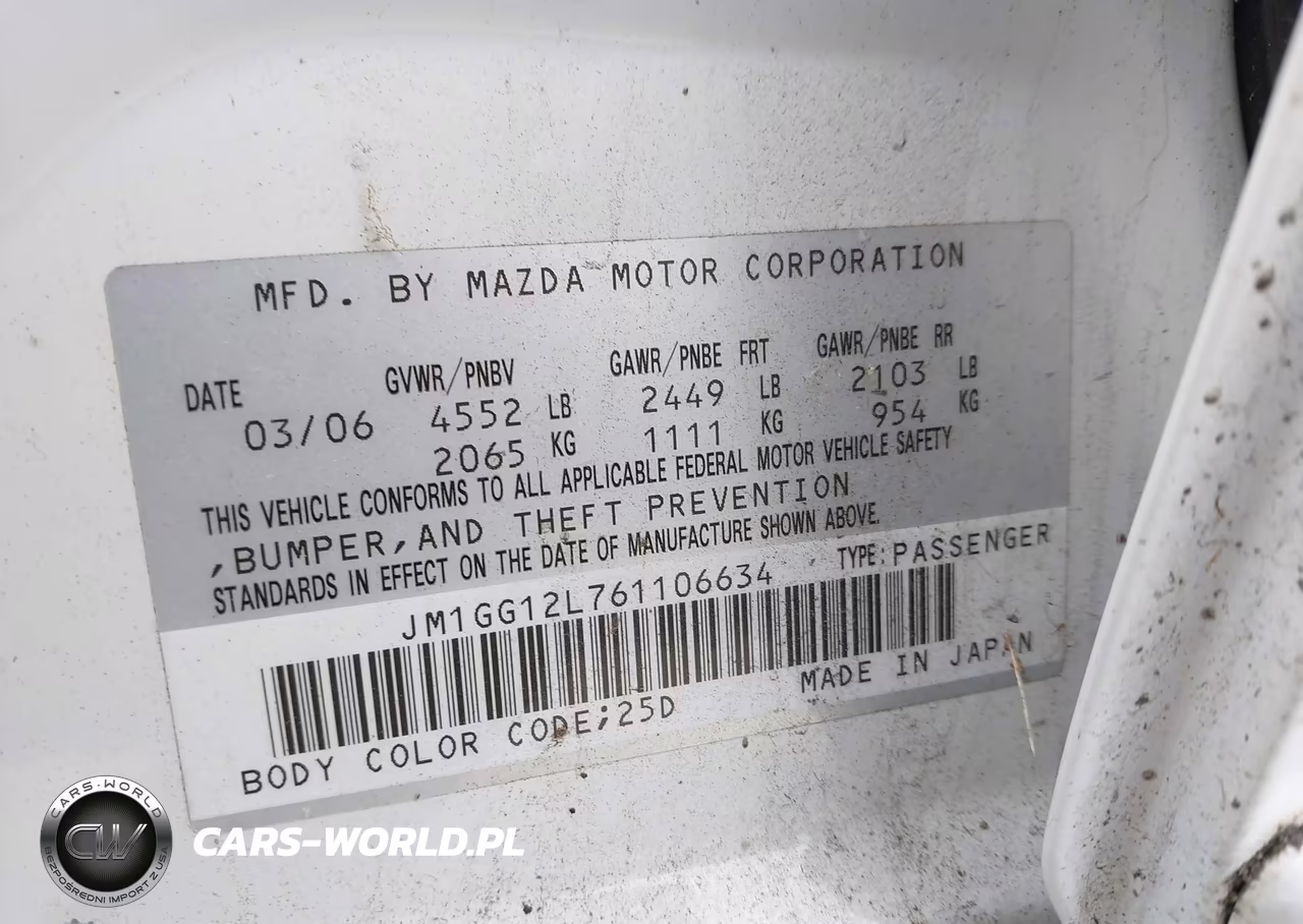 2006 Mazda Mazdaspeed6 Grand Touring VIN:JM1GG12L761106634 - 9