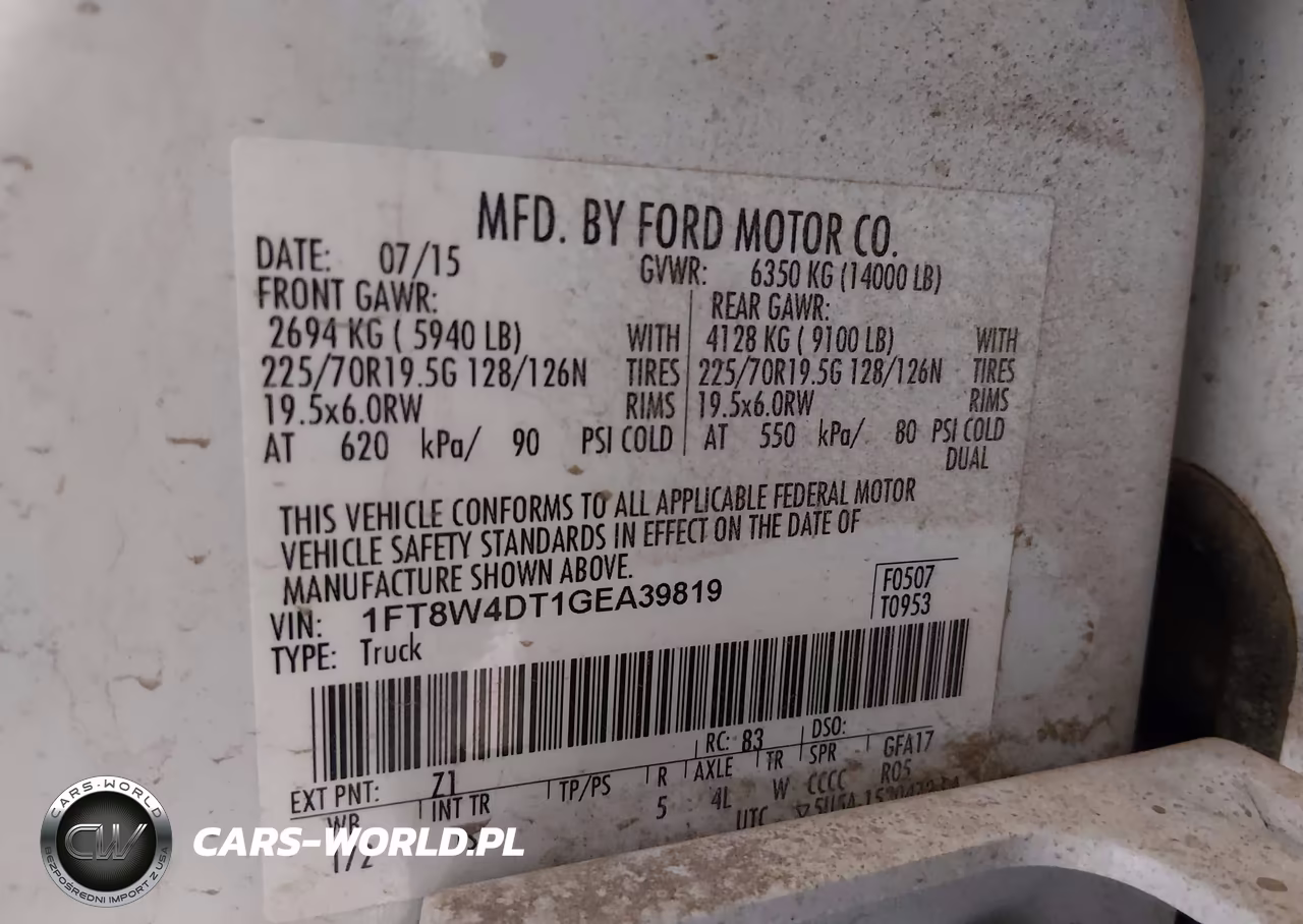 2016 Ford F-450 Xl VIN:1FT8W4DT1GEA39819 - 9