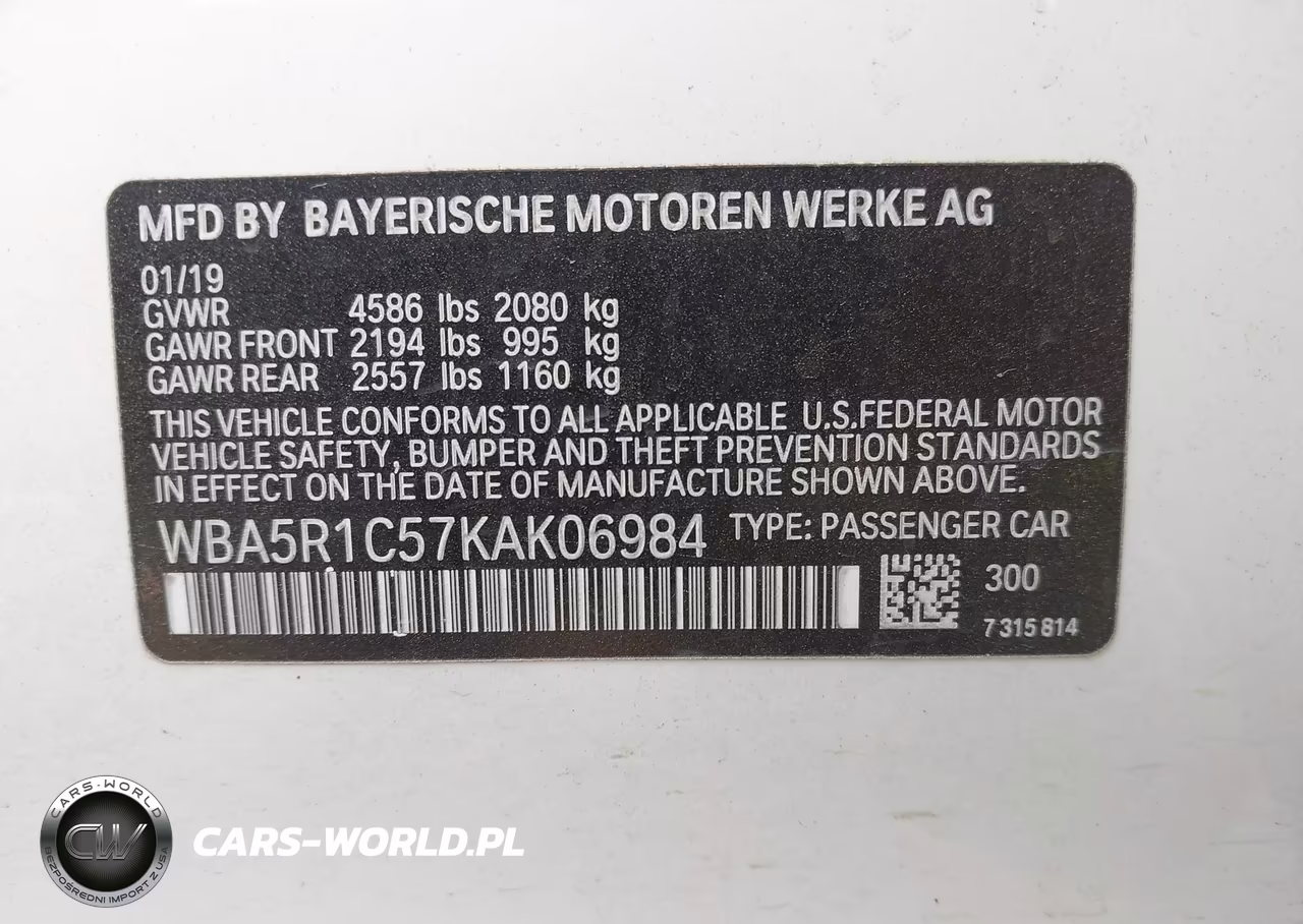 2019 BMW 330I VIN:WBA5R1C57KAK06984 - 9