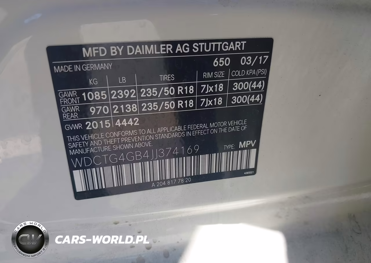 2018 Mercedes-Benz Gla Gla 250 VIN:WDCTG4GB4JJ374169 - 9