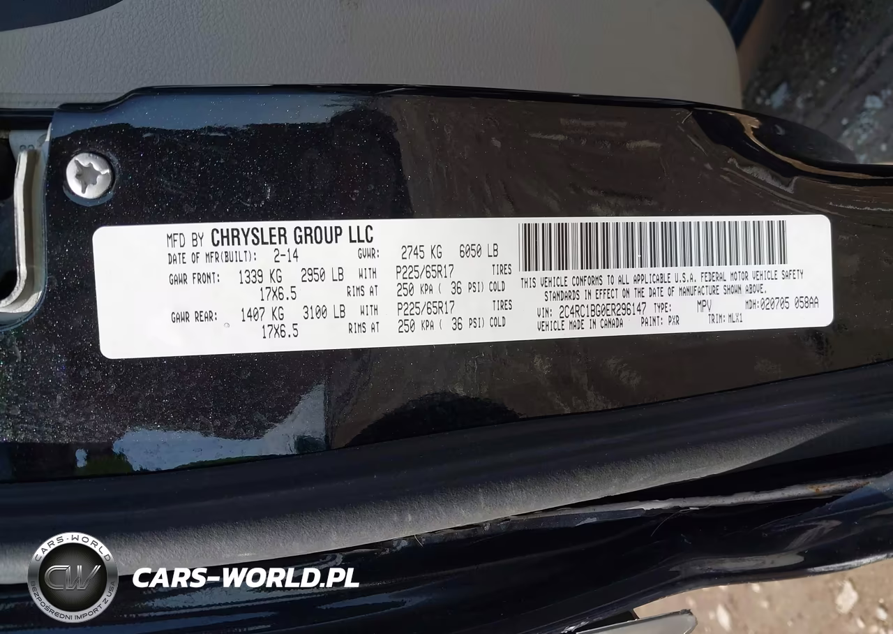 2014 Chrysler Town & Country Touring VIN:2C4RC1BG0ER296147 - 9