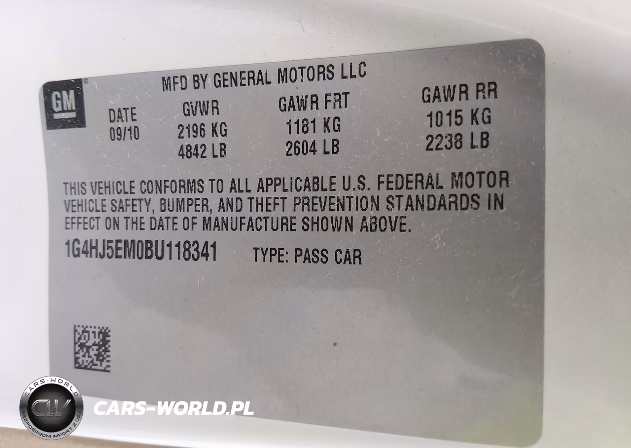 2011 Buick Lucerne Cxl Premium VIN:1G4HJ5EM0BU118341 - 9