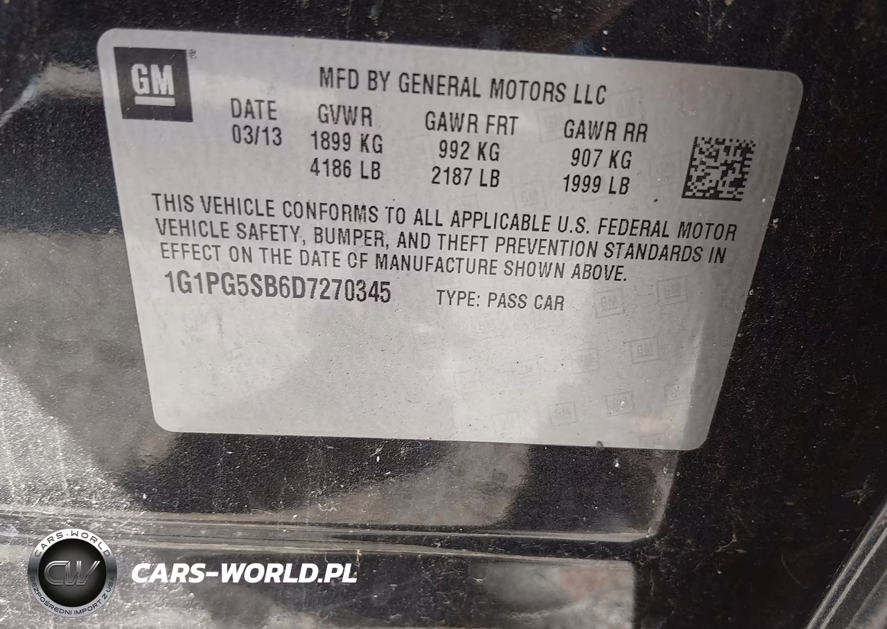 2013 Chevrolet Cruze Ltz VIN:1G1PG5SB6D7270345 - 9