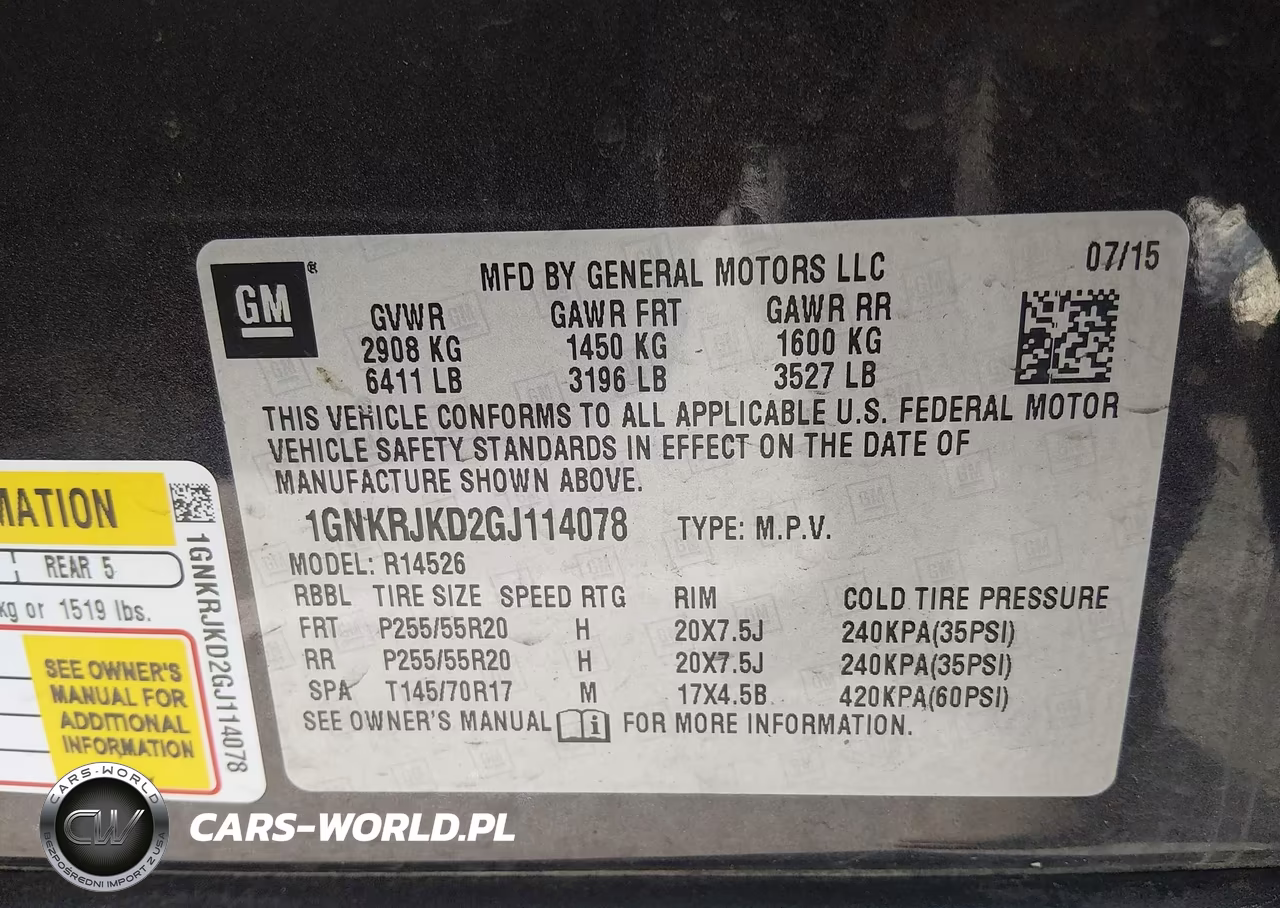2016 Chevrolet Traverse Ltz VIN:1GNKRJKD2GJ114078 - 9