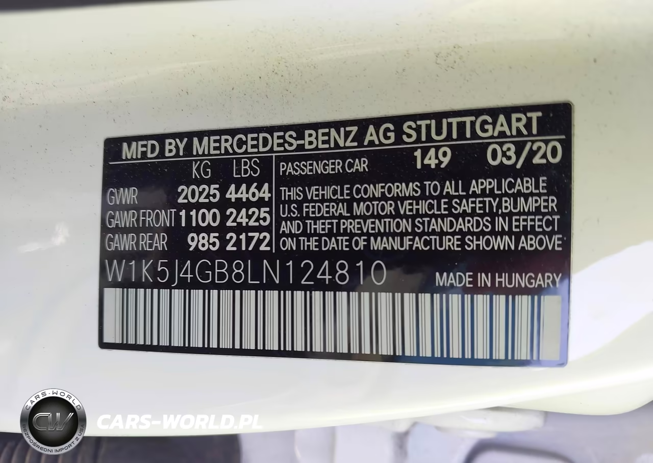 2020 Mercedes-Benz Cla 250 VIN:W1K5J4GB8LN124810 - 9