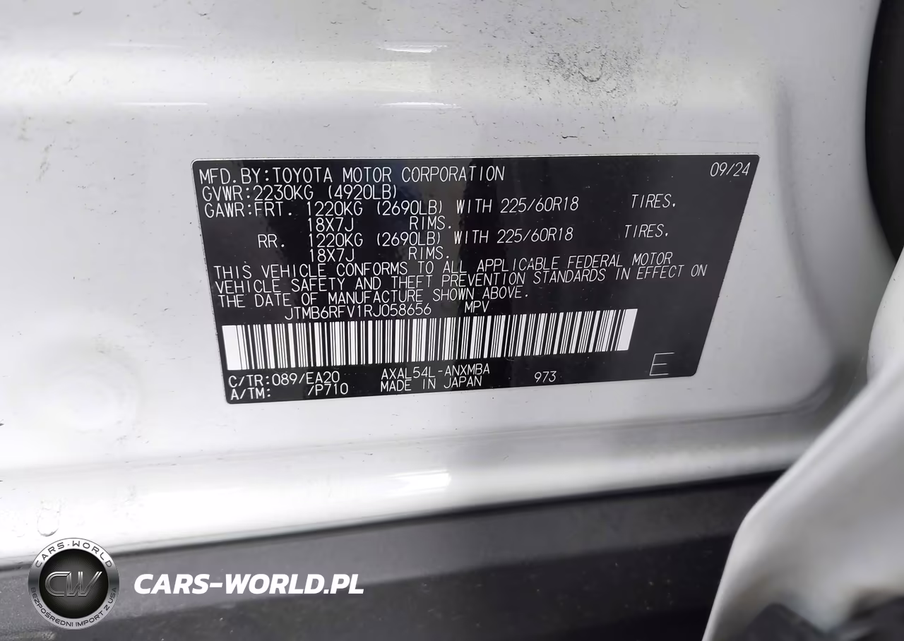 2024 Toyota Rav4 Hybrid Xle Premium VIN:JTMB6RFV1RJ058656 - 9