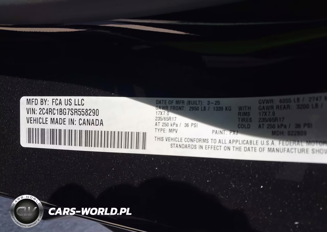 2025 Chrysler Pacifica Select VIN:2C4RC1BG7SR558290 - 9