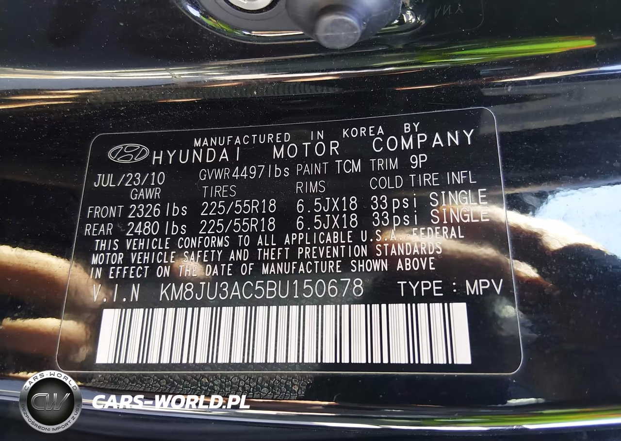 2011 Hyundai Tucson Limited VIN:KM8JU3AC5BU150678 - 9