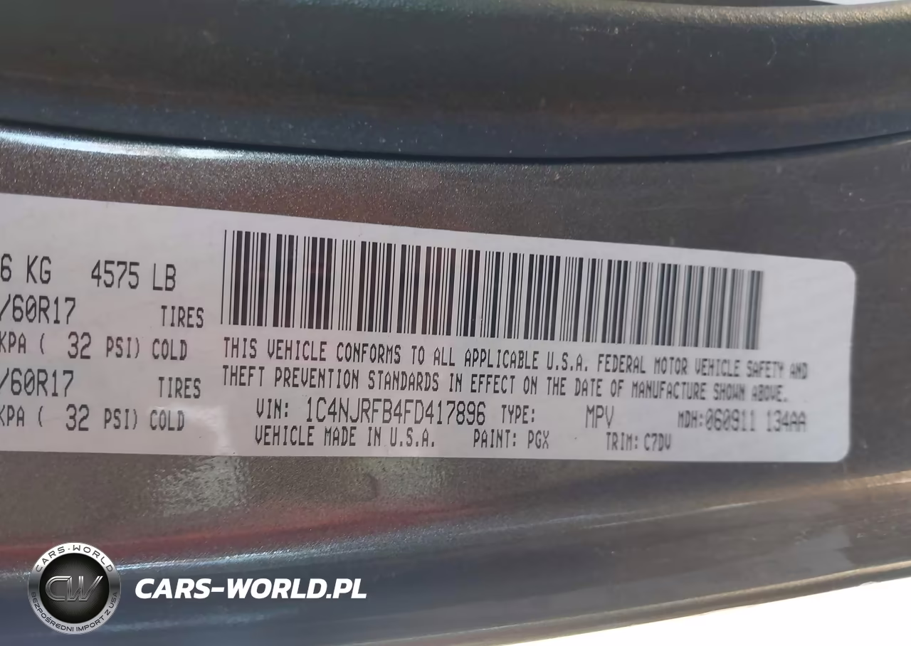 2015 Jeep Patriot Latitude VIN:1C4NJRFB4FD417896 - 9