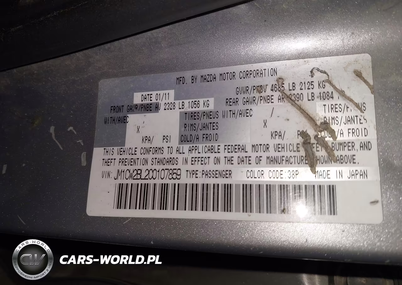 2012 Mazda Mazda5 Sport VIN:JM1CW2BL2C0107859 - 9