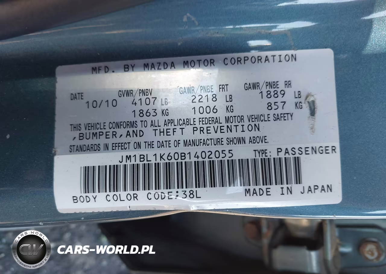 2011 Mazda Mazda3 S Sport VIN:JM1BL1K60B1402055 - 9