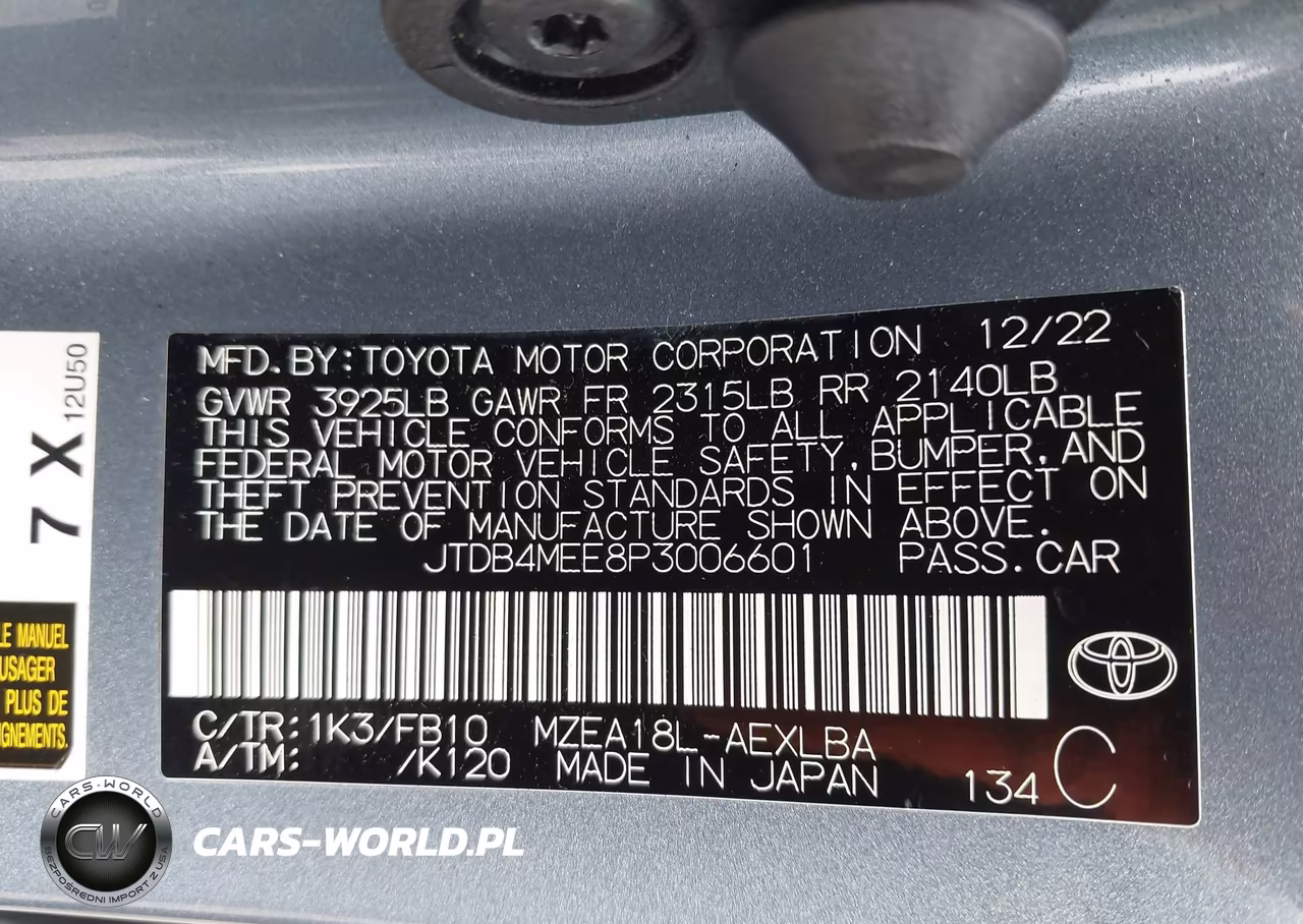 2023 Toyota Corolla Le VIN:JTDB4MEE8P3006601 - 9