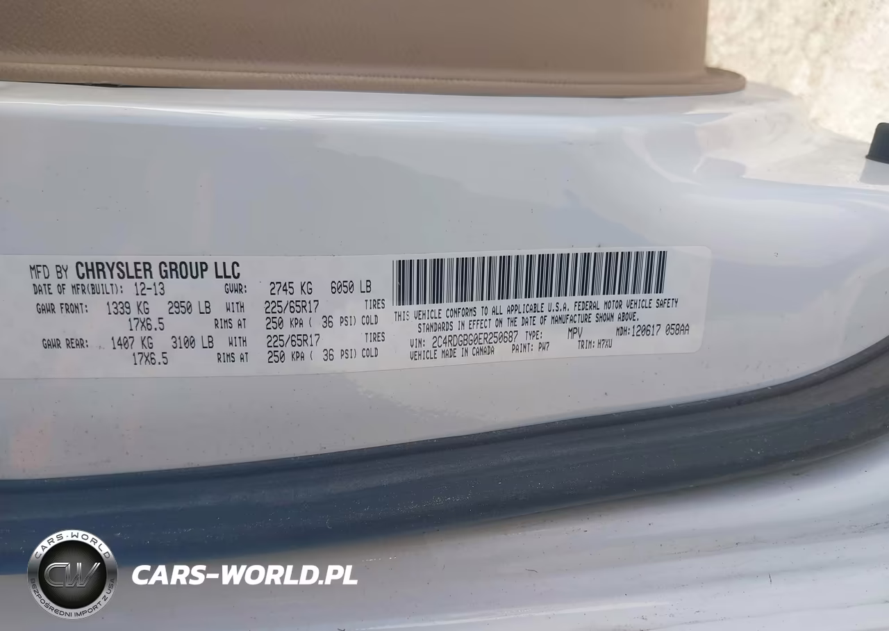 2014 Dodge Grand Caravan American Value Pkg VIN:2C4RDGBG0ER250687 - 9
