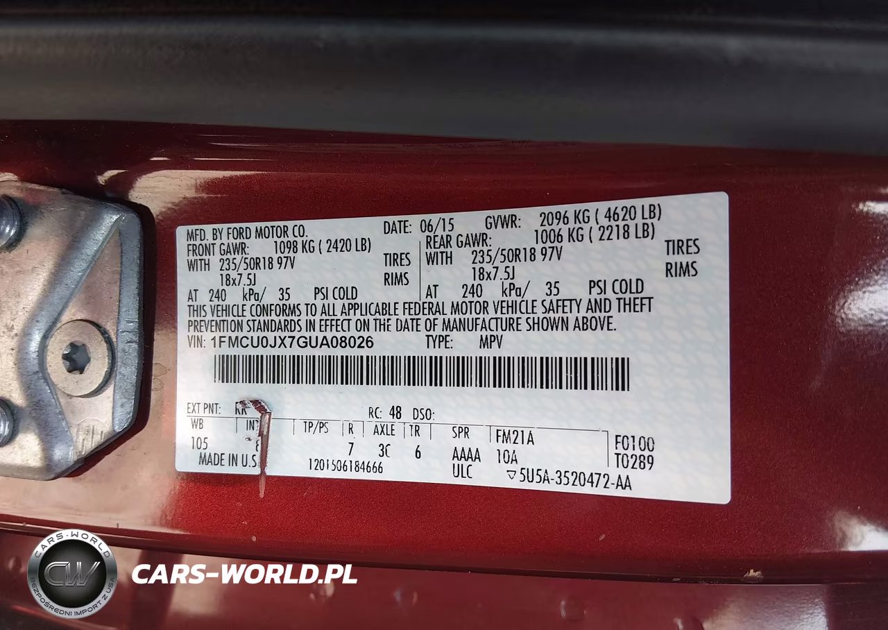 2016 Ford Escape Titanium VIN:1FMCU0JX7GUA08026 - 9