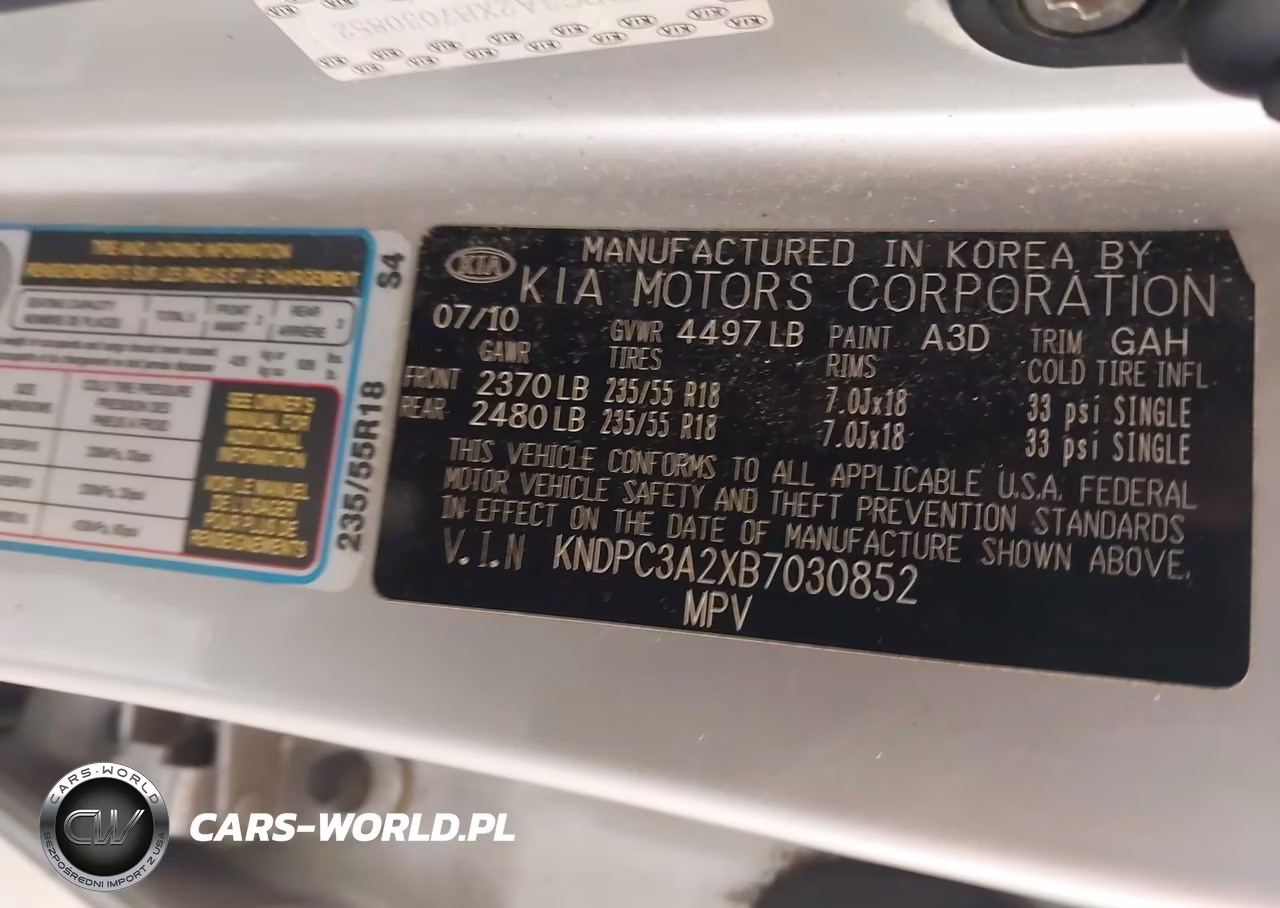 2011 Kia Sportage Ex VIN:KNDPC3A2XB7030852 - 9