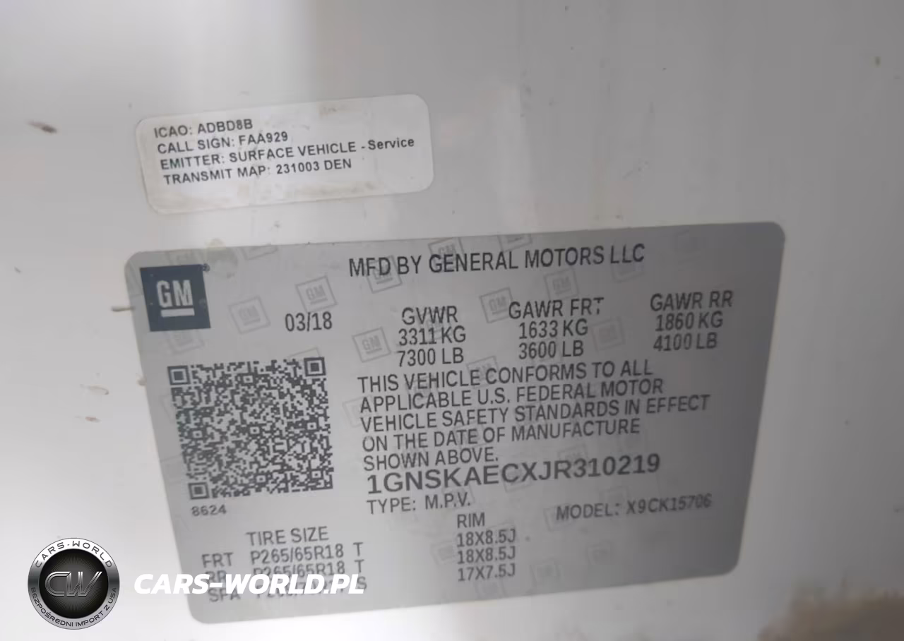 2018 Chevrolet Tahoe Ls VIN:1GNSKAECXJR310219 - 9