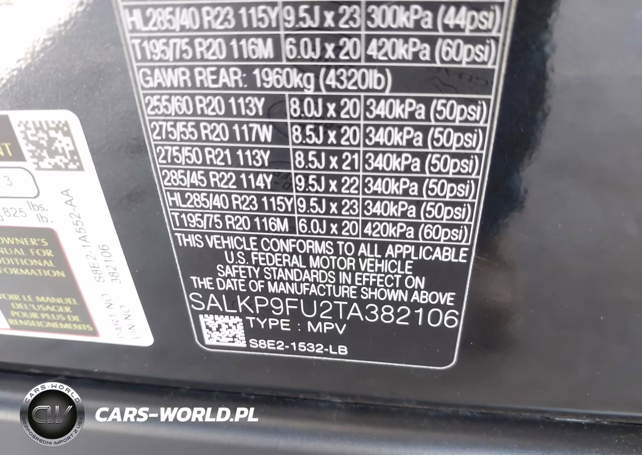 2026 Land Rover Range Rover P400 Se VIN:SALKP9FU2TA382106 - 9