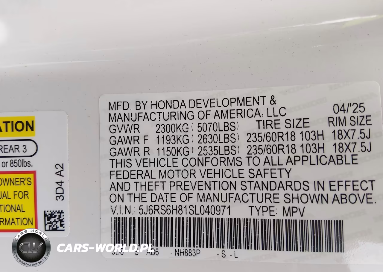 2025 Honda Cr-V Hybrid Sport-L VIN:5J6RS6H81SL040971 - 9