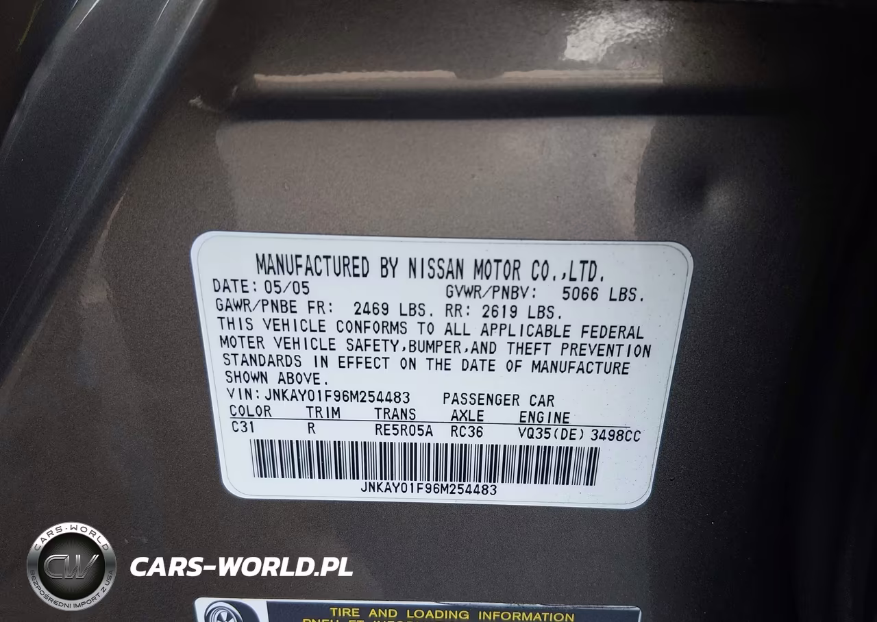 2006 Infiniti M35X VIN:JNKAY01F96M254483 - 9