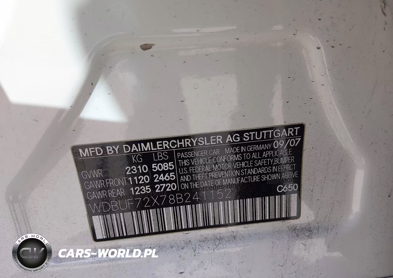 2008 Mercedes-Benz E 550 VIN:WDBUF72X78B241152 - 9