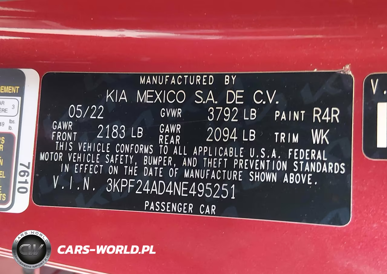 2022 Kia Forte Lxs VIN:3KPF24AD4NE495251 - 9