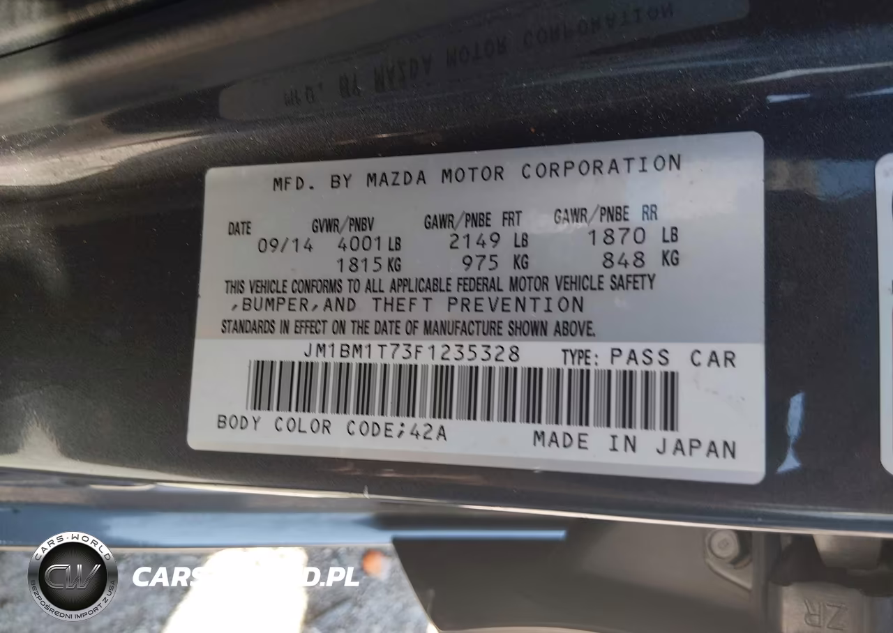 2015 Mazda Mazda3 I Sv VIN:JM1BM1T73F1235328 - 9