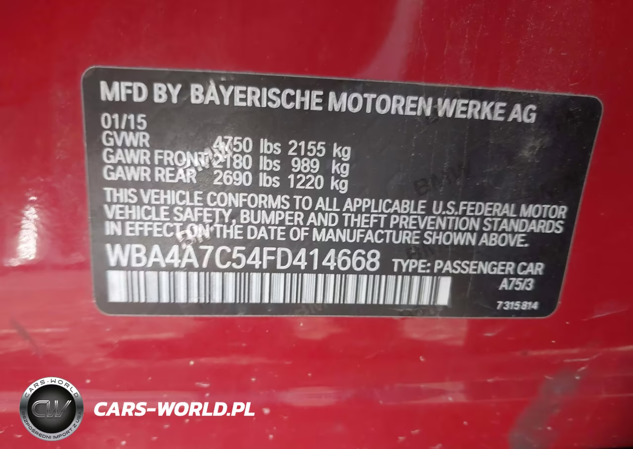 2015 BMW 428 Gran Coupe xDrive VIN:WBA4A7C54FD414668 - 9