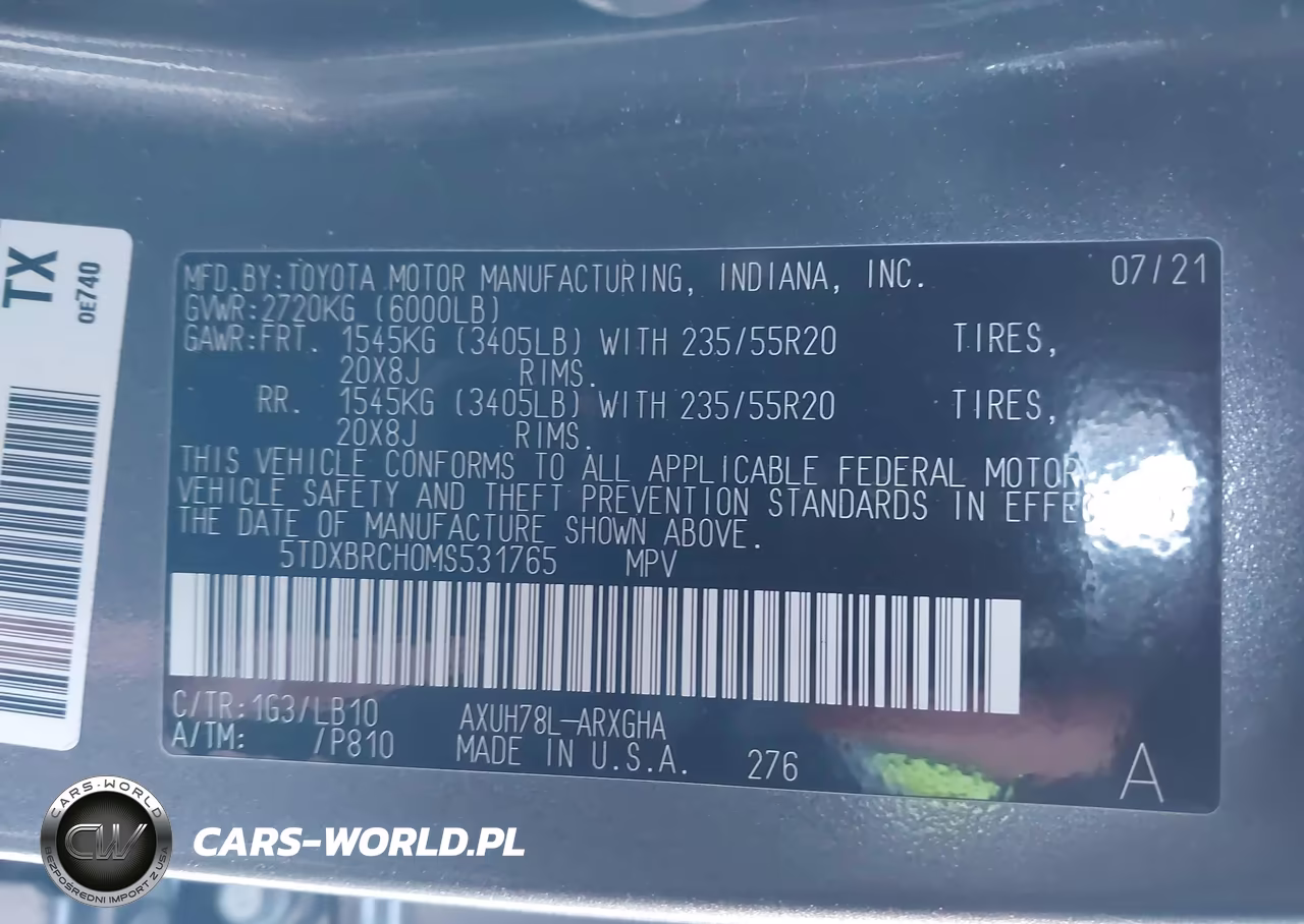 2021 Toyota Highlander Hybrid Limited VIN:5TDXBRCH0MS531765 - 9