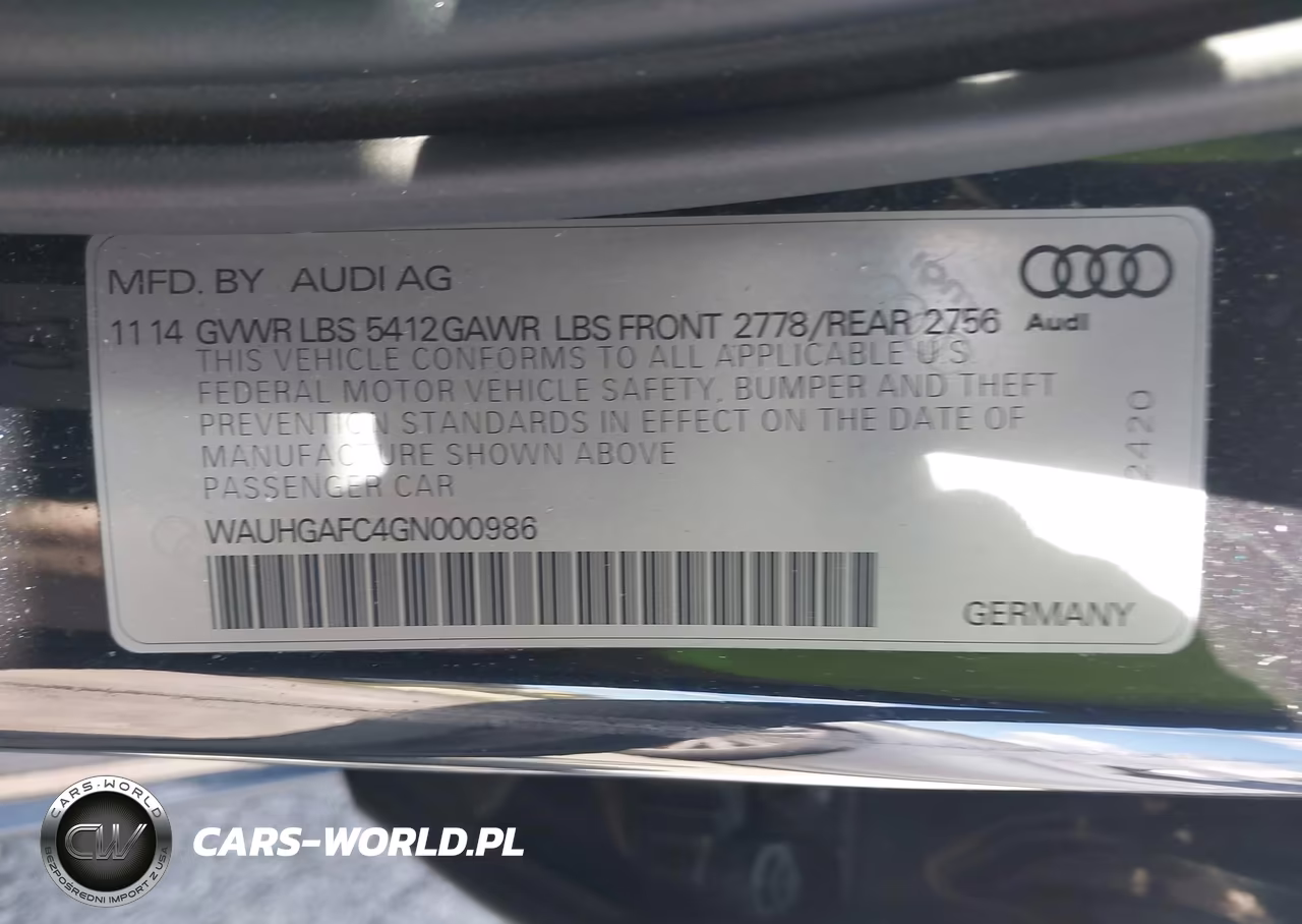 2016 Audi A6 3.0T Premium Plus VIN:WAUHGAFC4GN000986 - 9