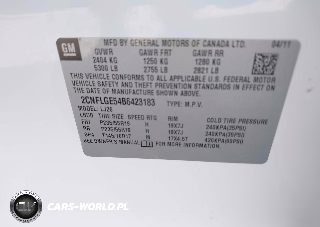2011 Chevrolet Equinox Ltz VIN:2CNFLGE54B6423183 - 9
