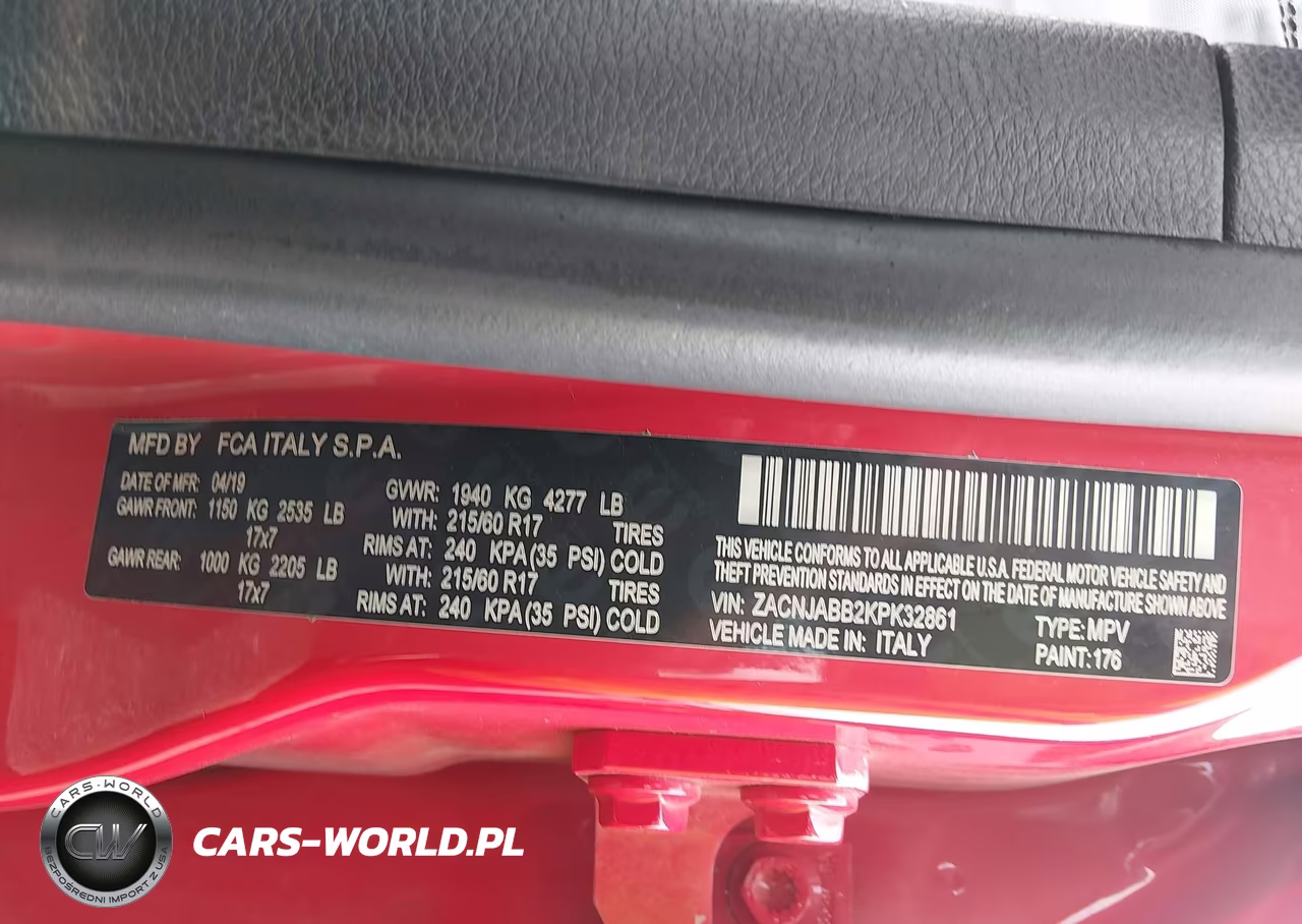 2019 Jeep Renegade Latitude Fwd VIN:ZACNJABB2KPK32861 - 9