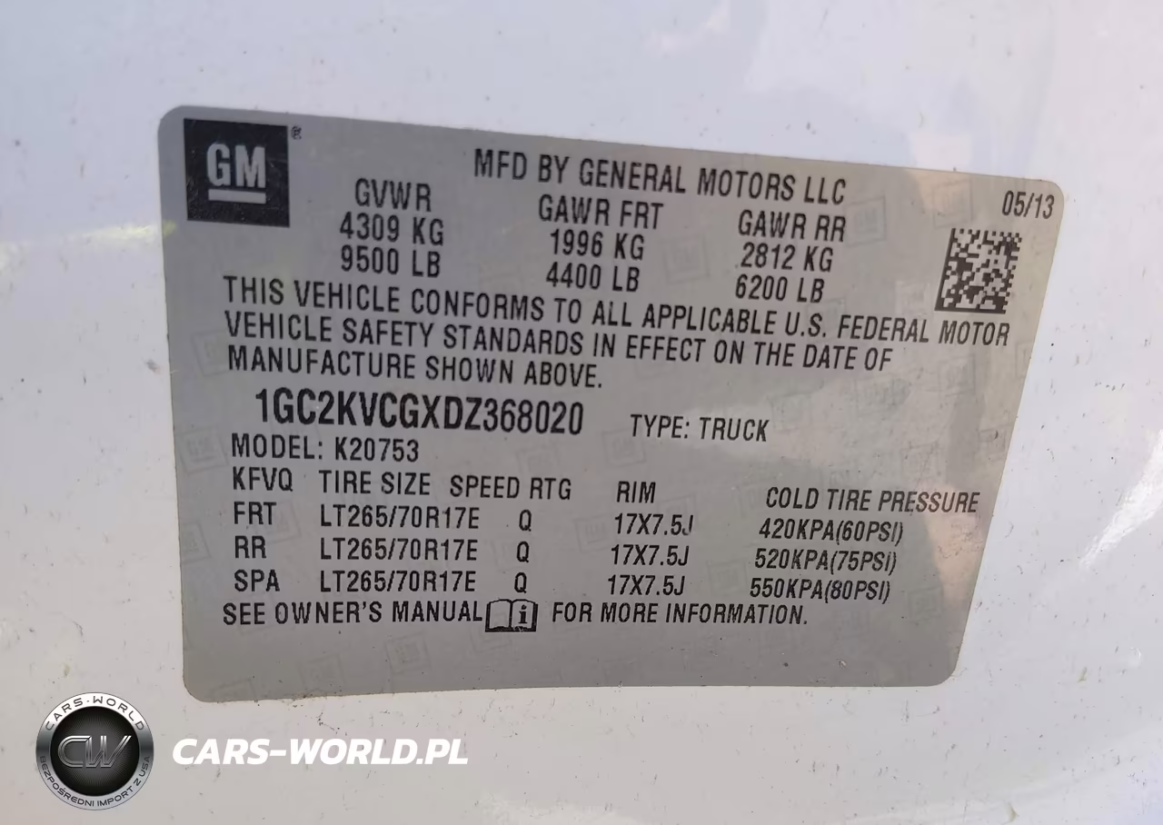 2013 Chevrolet Silverado 2500Hd Work Truck VIN:1GC2KVCGXDZ368020 - 9