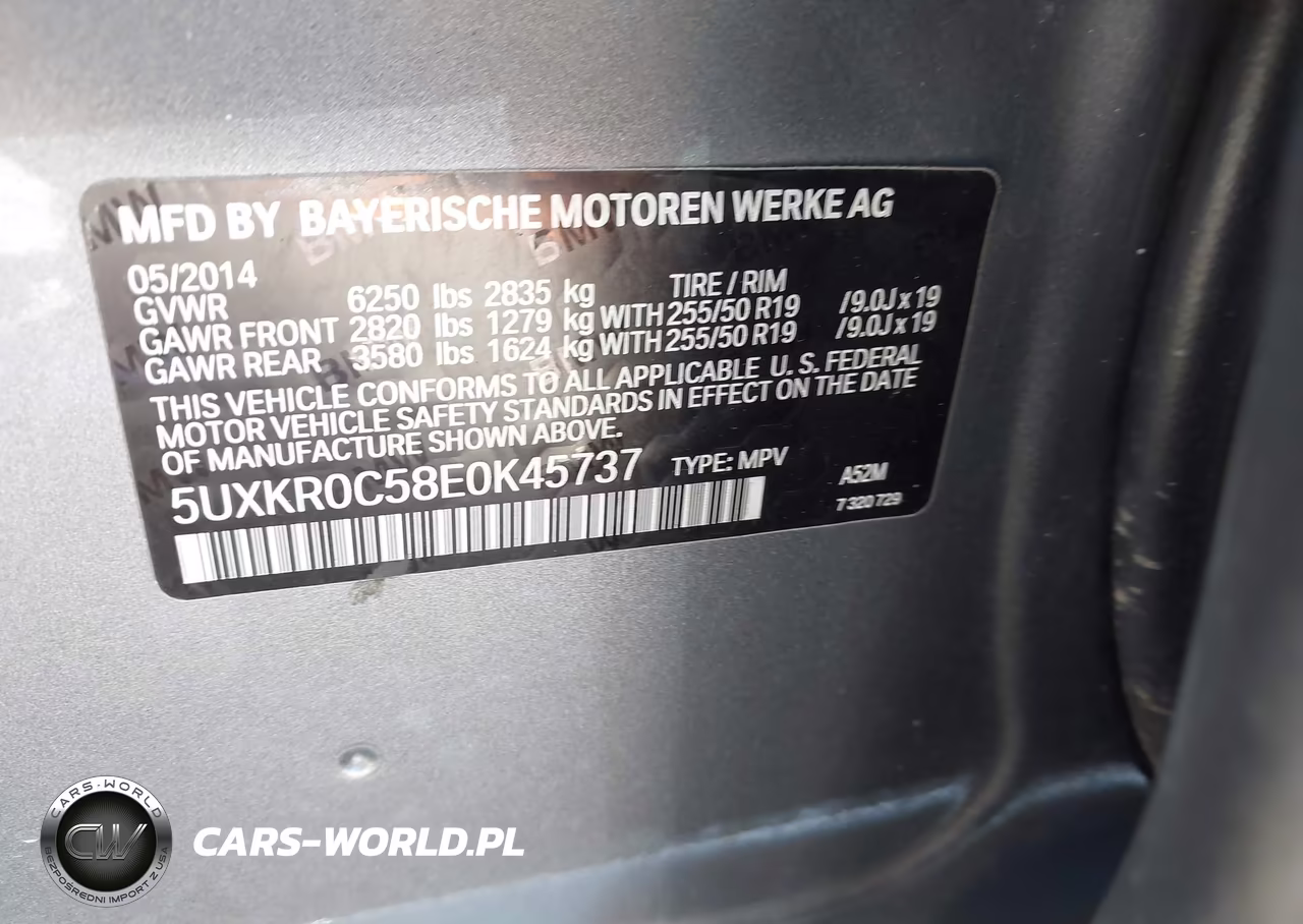 2014 BMW X5 xDrive35I VIN:5UXKR0C58E0K45737 - 9