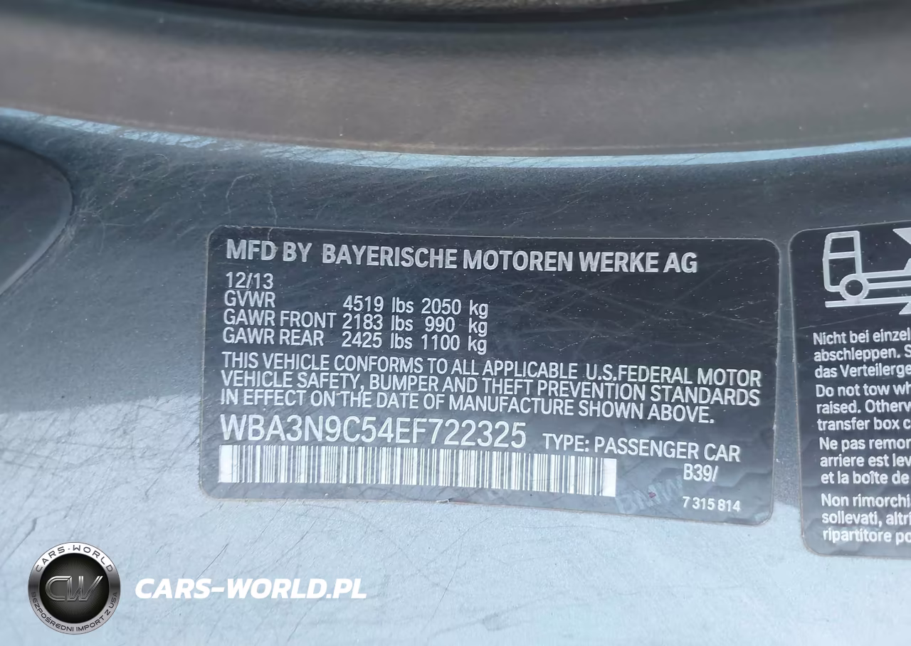 2014 BMW 428I xDrive VIN:WBA3N9C54EF722325 - 9