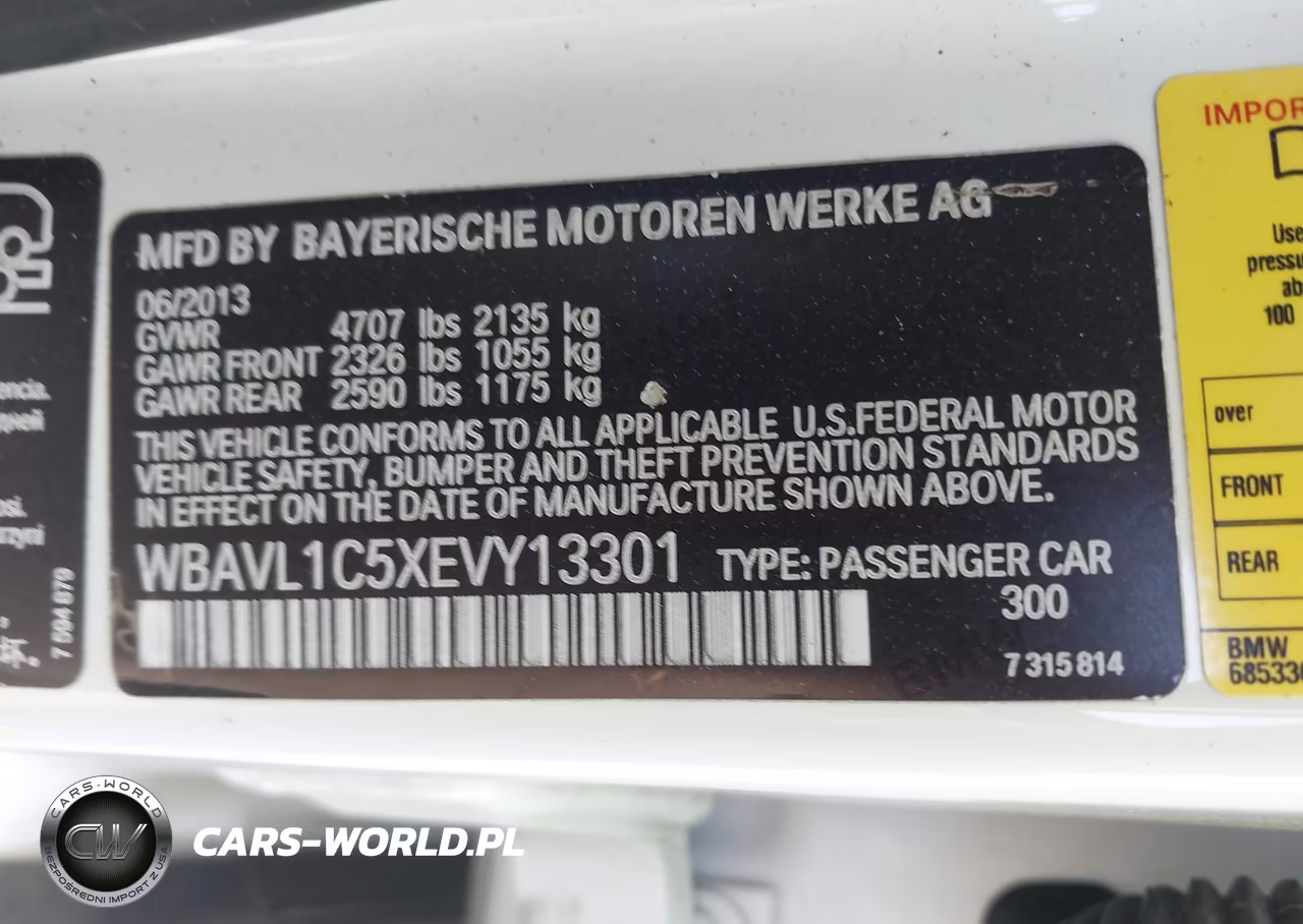 2014 BMW X1 xDrive28I VIN:WBAVL1C5XEVY13301 - 9