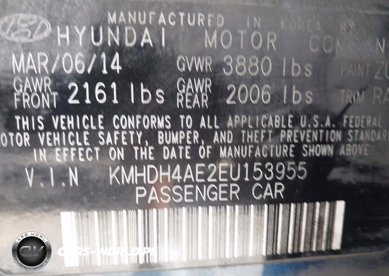 2014 Hyundai Elantra Limited VIN:KMHDH4AE2EU153955 - 9