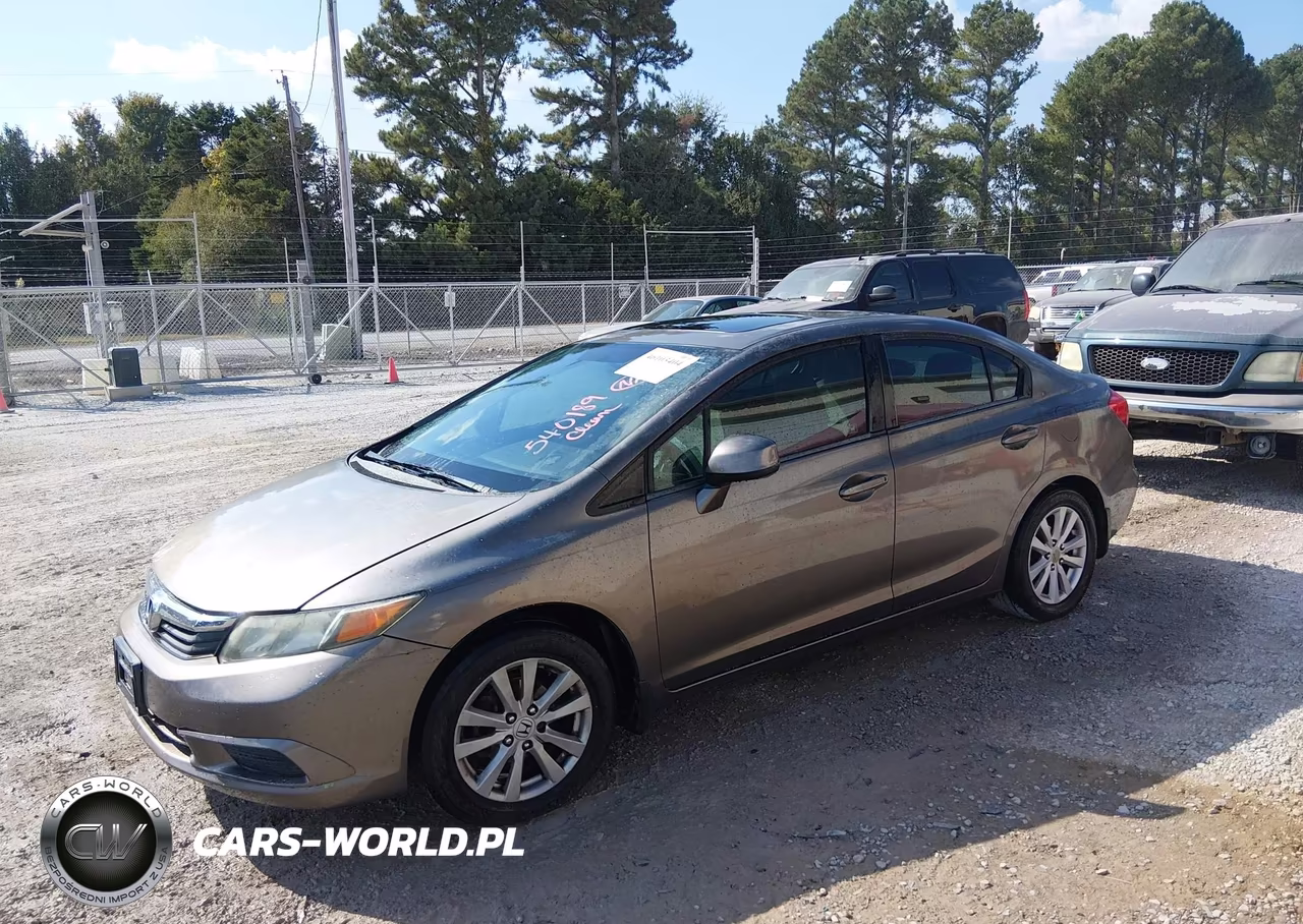 2012 Honda Civic Ex VIN:2HGFB2F86CH540189 - 2