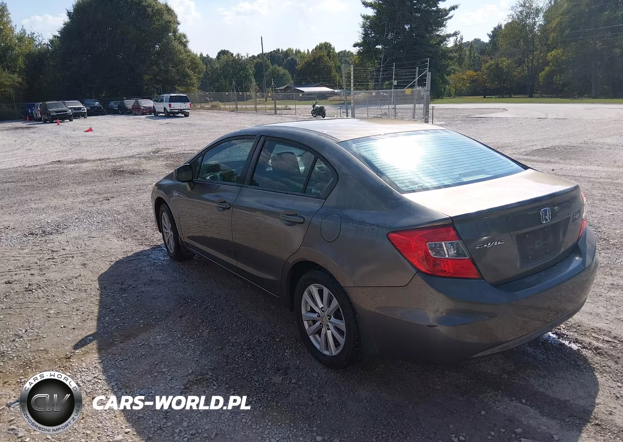 2012 Honda Civic Ex VIN:2HGFB2F86CH540189 - 3