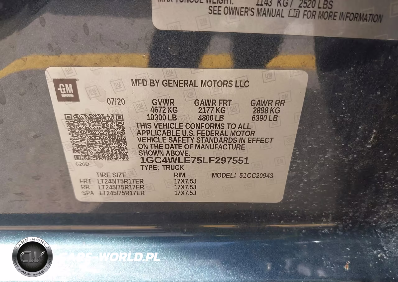 2020 Chevrolet Silverado 2500Hd 2Wd Long Bed Wt VIN:1GC4WLE75LF297551 - 9