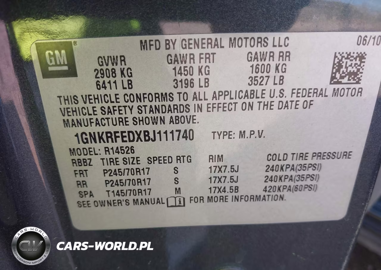 2011 Chevrolet Traverse Ls VIN:1GNKRFEDXBJ111740 - 9