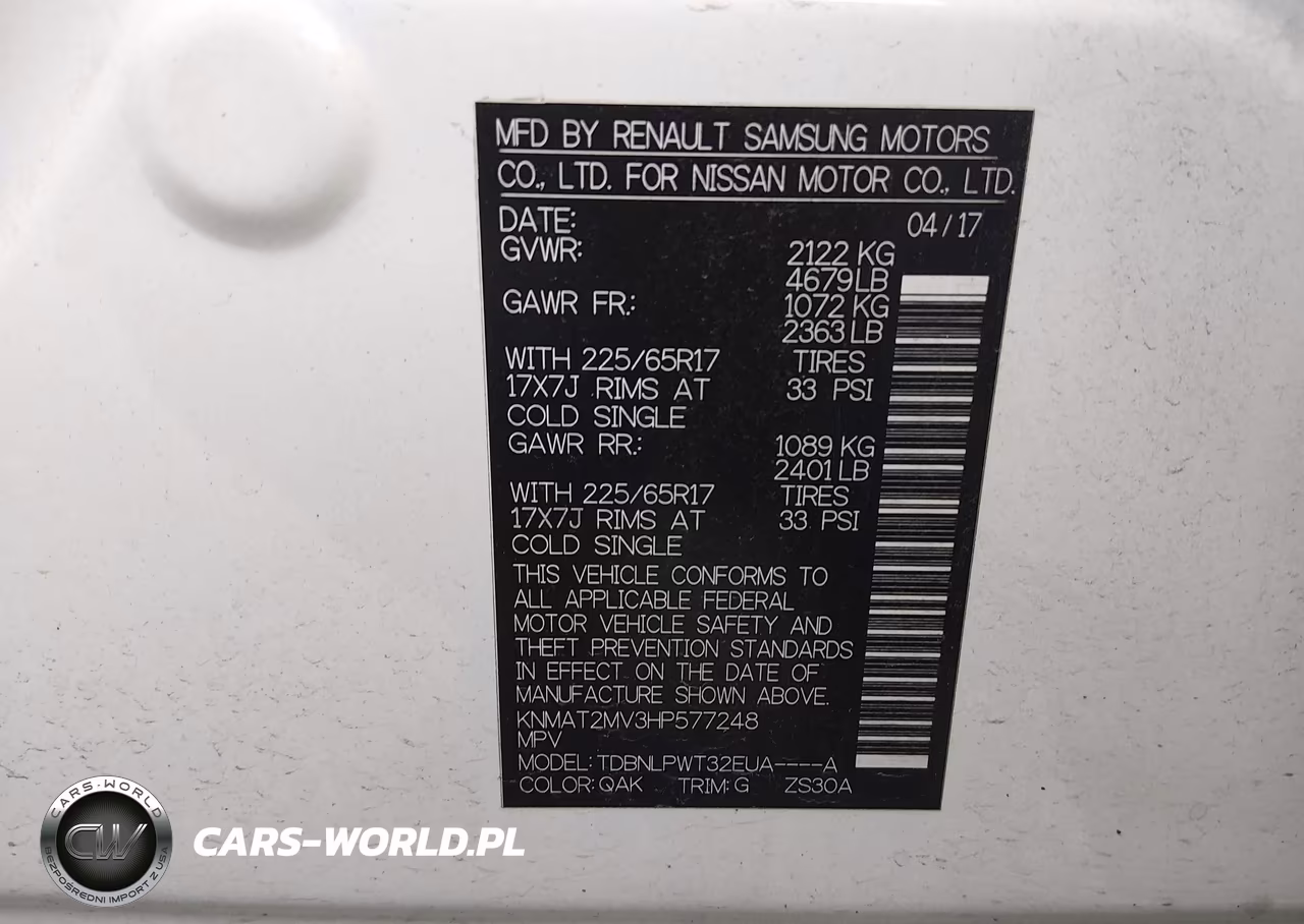 2017 Nissan Rogue S VIN:KNMAT2MV3HP577248 - 9
