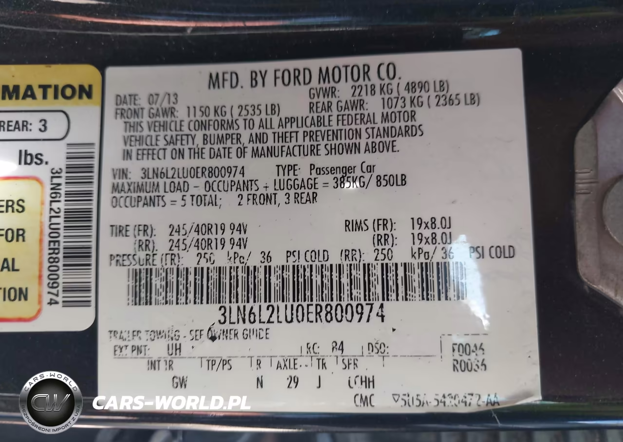 2014 Lincoln Mkz Hybrid VIN:3LN6L2LU0ER800974 - 9