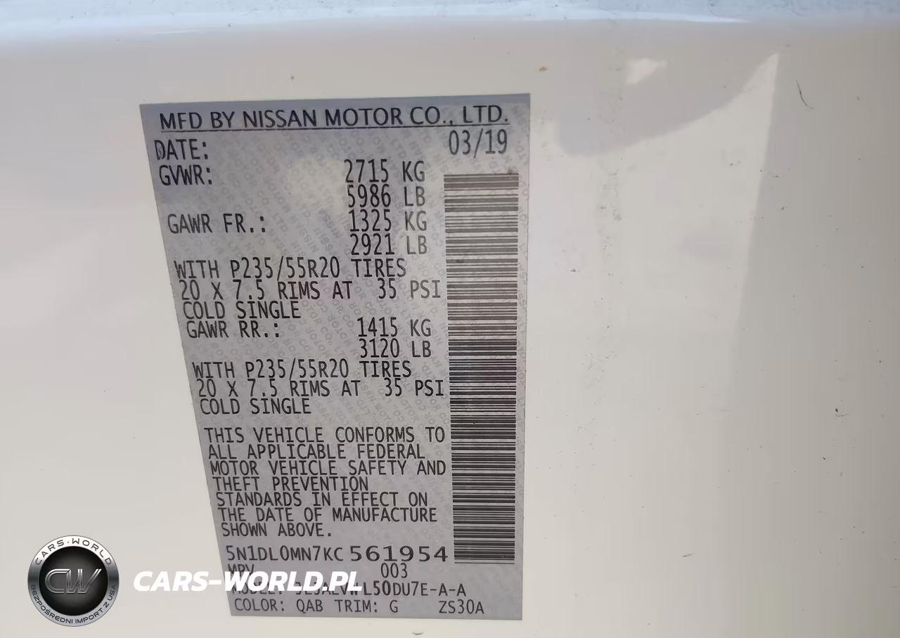 2019 Infiniti Qx60 Luxe VIN:5N1DL0MN7KC561954 - 9