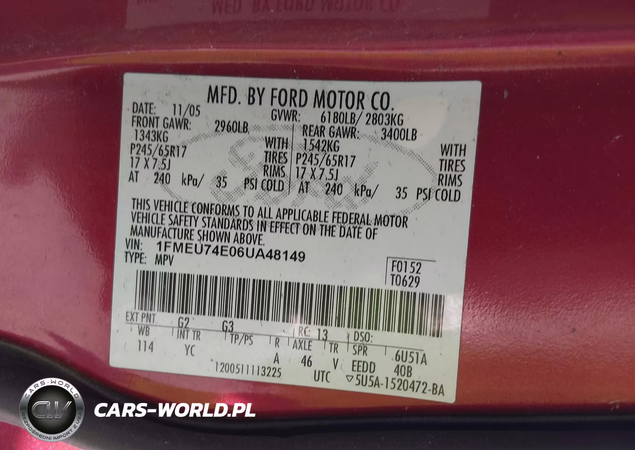 2006 Ford Explorer Eddie Bauer VIN:1FMEU74E06UA48149 - 9