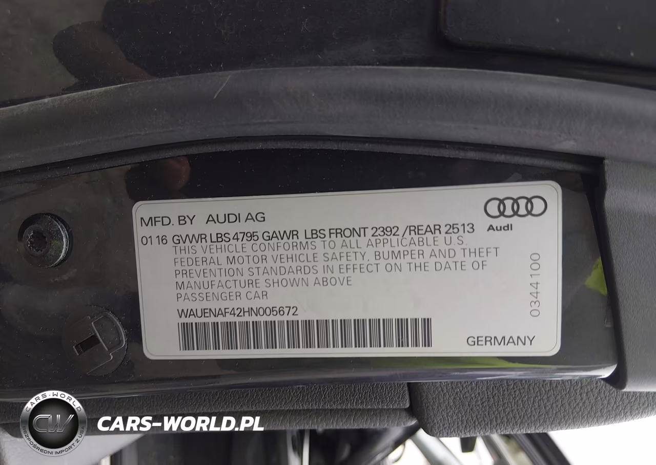 2017 Audi A4 2.0T Premium VIN:WAUENAF42HN005672 - 9