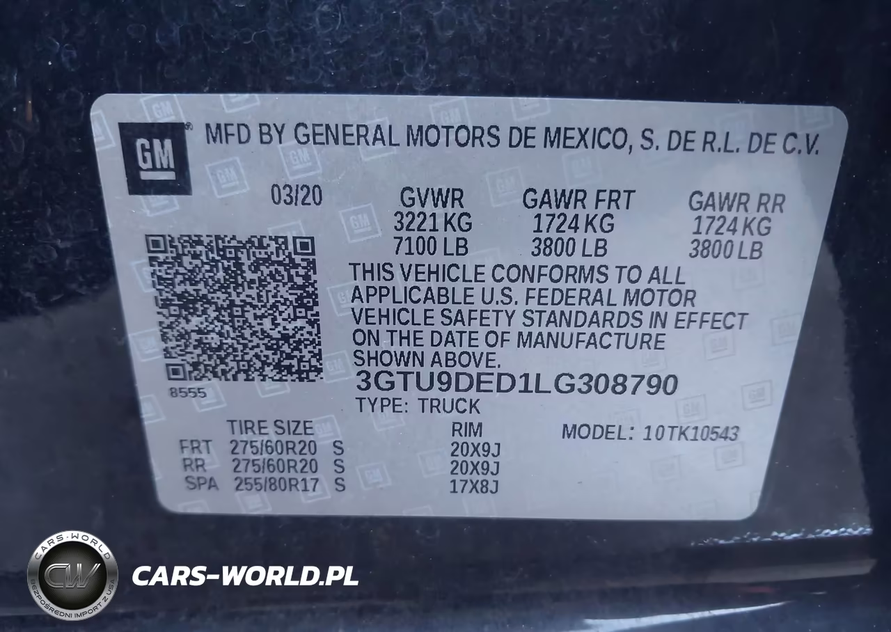 2020 GMC Sierra 1500 4Wd Short Box Slt VIN:3GTU9DED1LG308790 - 9
