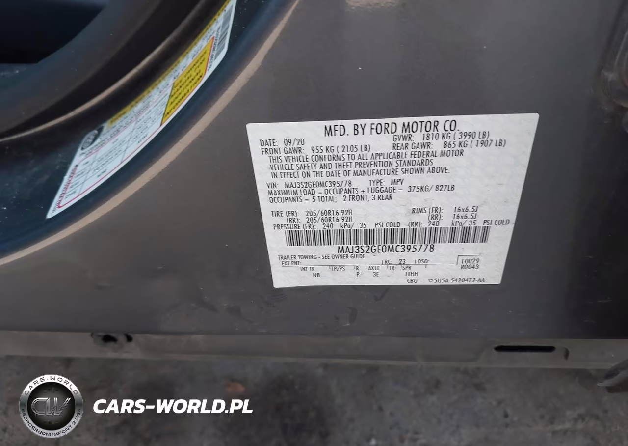 2021 Ford Ecosport Se VIN:MAJ3S2GE0MC395778 - 9