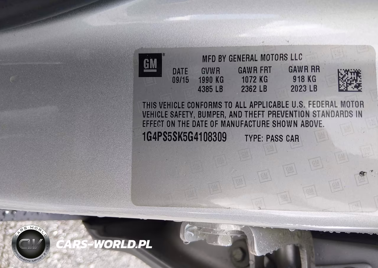 2016 Buick Verano Leather Group VIN:1G4PS5SK5G4108309 - 9