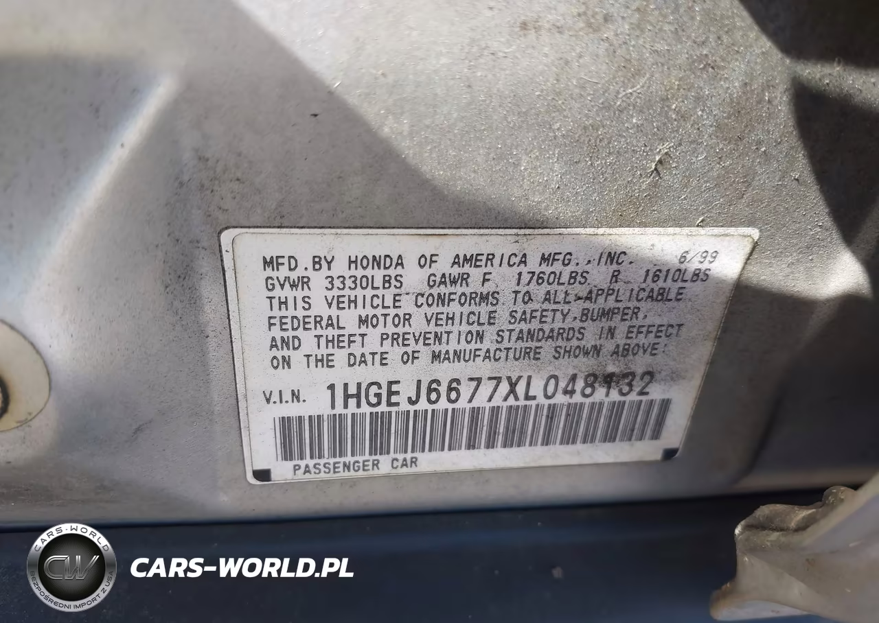 1999 Honda Civic Lx VIN:1HGEJ6677XL048132 - 9