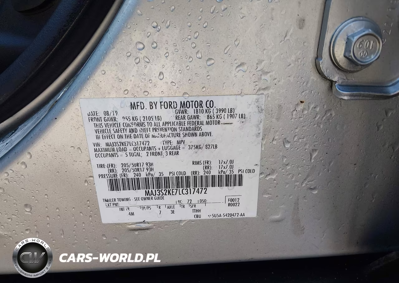 2020 Ford Ecosport Titanium VIN:MAJ3S2KE7LC317472 - 9